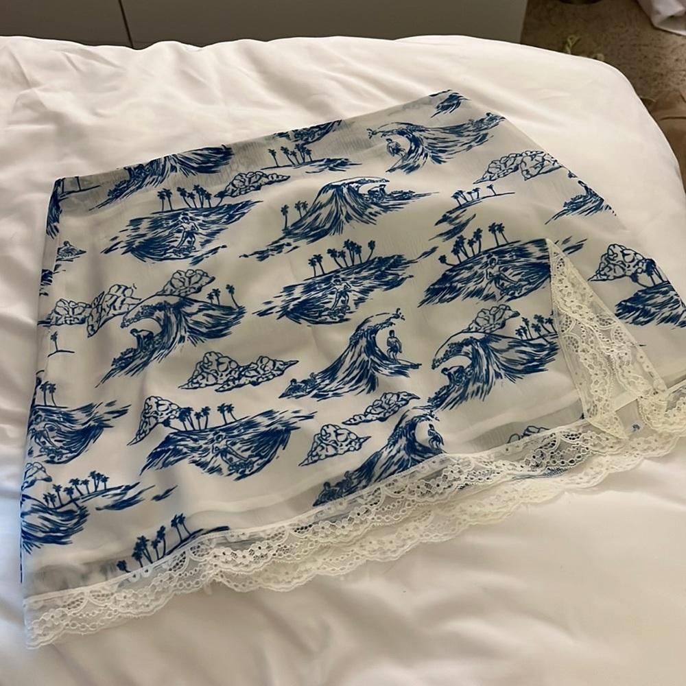 Frankie’s Bikinis Laced Skirt